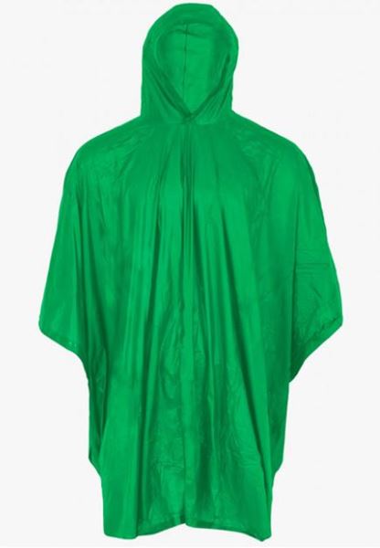 Picture of PEVA BIODEGRADABLE PONCHO GREEN